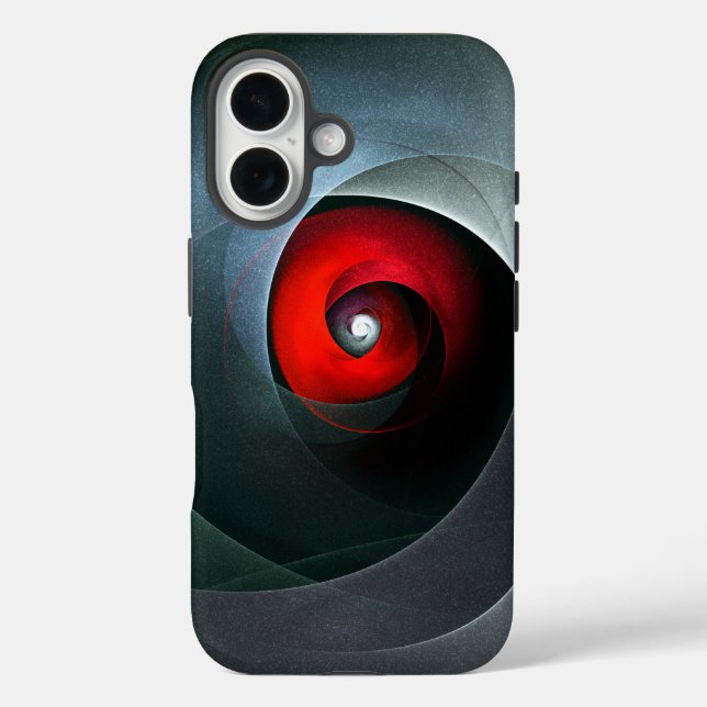 Red Swirl Artistic Modern Abstrakt Art Pattern #19 Case-Mate iPhone Hülle (Rückseite)