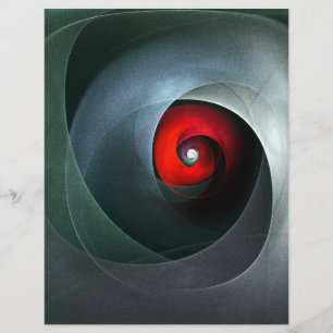 Red Swirl Artistic Modern Abstrakt Art Pattern #19 Flyer