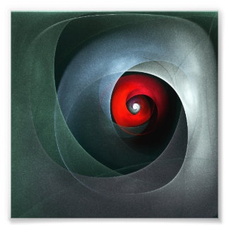Red Swirl Artistic Modern Abstrakt Art Pattern #19 Fotodruck