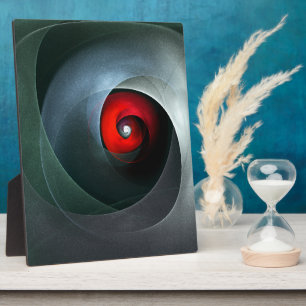 Red Swirl Artistic Modern Abstrakt Art Pattern #19 Fotoplatte