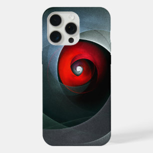 Red Swirl Artistic Modern Abstrakt Art Pattern #19 iPhone 15 Pro Max Hülle