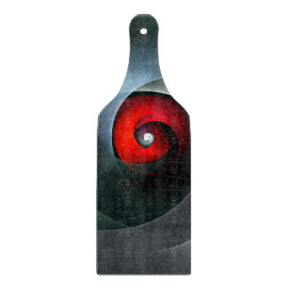 Red Swirl Artistic Modern Abstrakt Art Pattern #19 Schneidebrett
