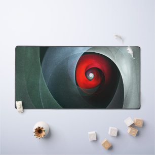 Red Swirl Artistic Modern Abstrakt Art Pattern #19 Schreibtischunterlage