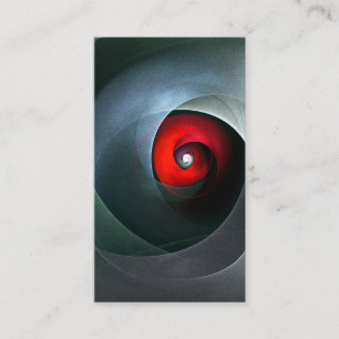Red Swirl Artistic Modern Abstrakt Art Pattern #19 Visitenkarte