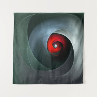 Red Swirl Artistic Modern Abstrakt Art Pattern #19 Wandteppich