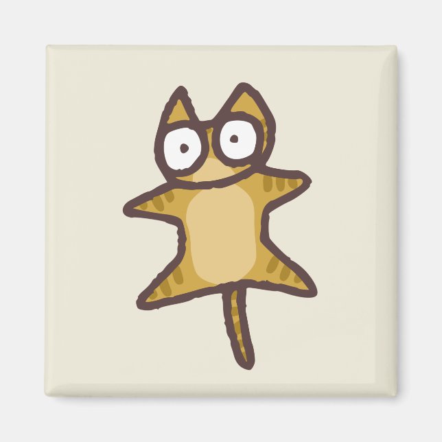 Red Tabby Cat Magnet (Vorne)