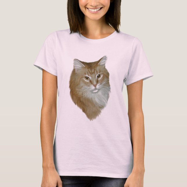 Red Tabby Maine Coon T-Shirt (Vorderseite)
