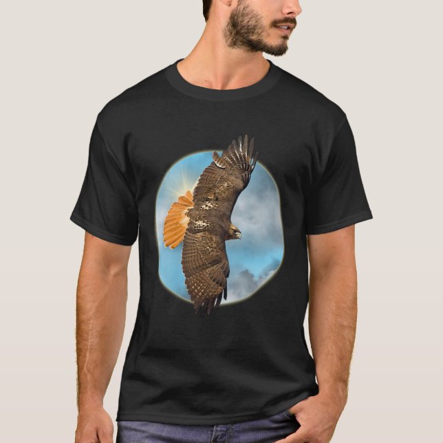 Red Tail Hawk Flying  Sky Falcon  Falconry  Native T-Shirt (Vorderseite)