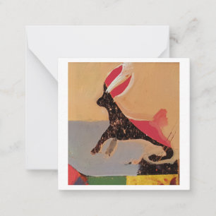 Red Tails Rabbit Mitteilungskarte