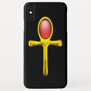 RED TALISMAN /GOLD EGYPTIAN ANKH Case-Mate iPhone HÜLLE