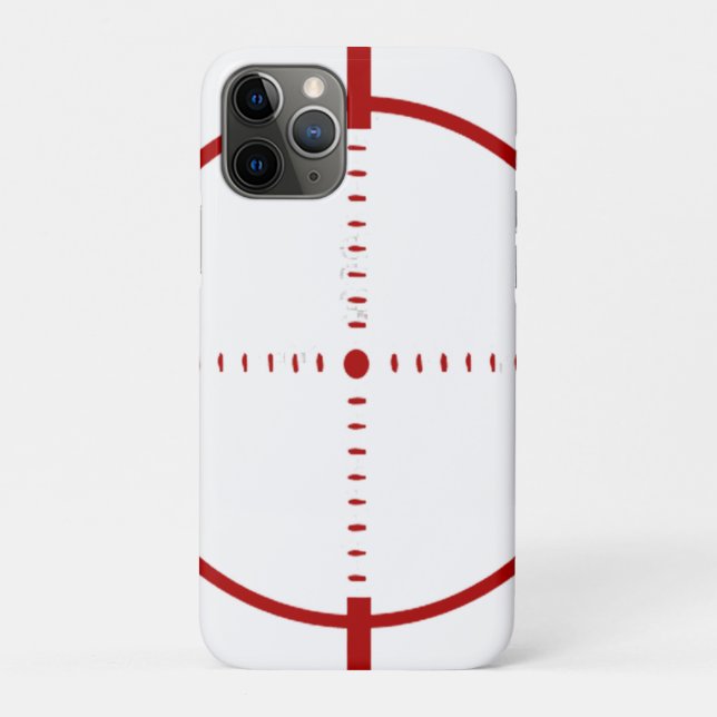 Red Target Phone Case - Precision Crosshair Graphi (Rückseite)