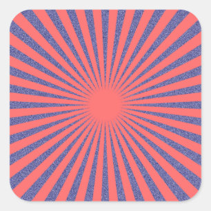 Red Target - Quadratischer Aufkleber