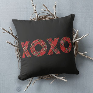 Red Tartan Christmas Pattern Kissen