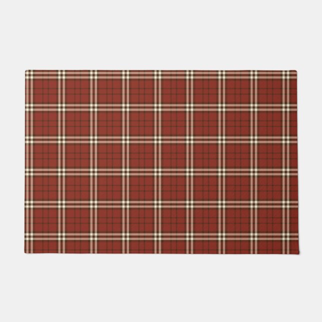 Red Tartan Doormat Fußmatte (Vorderseite)