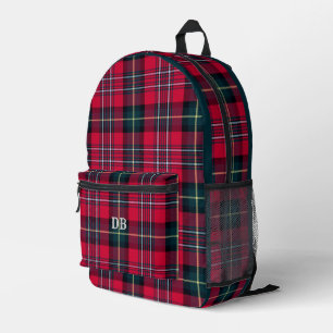 Red Tartan gedruckter Rucksack