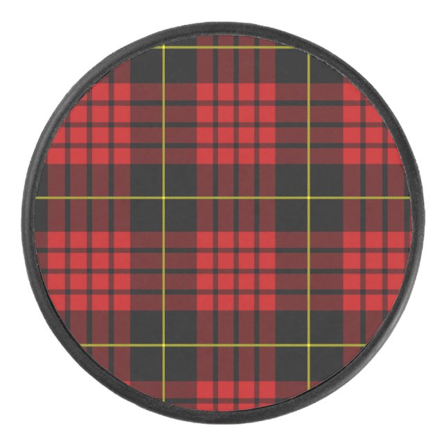 Red Tartan Hockey Puck (Vorderseite)