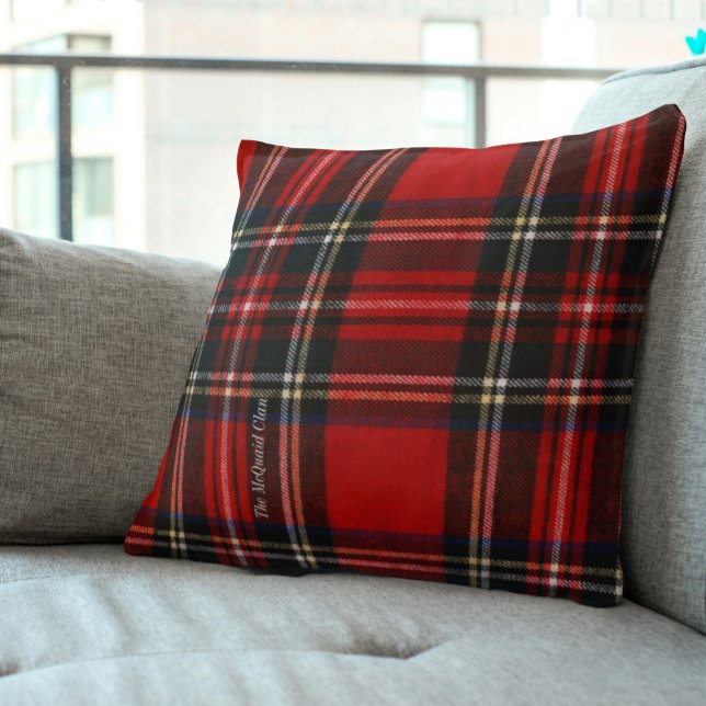 Red Tartan individuell angepasst Kissen (Traditional Red Tartan Pillow)