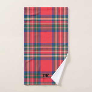 Red Tartan Karierte Weihnachtsfeiertage Vorspeise Handtuch