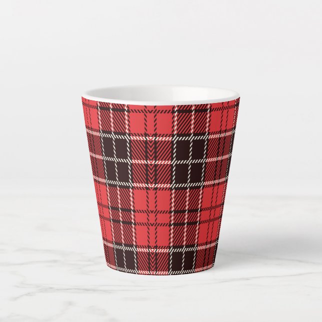 Red Tartan Milchtasse (Vorderseite)