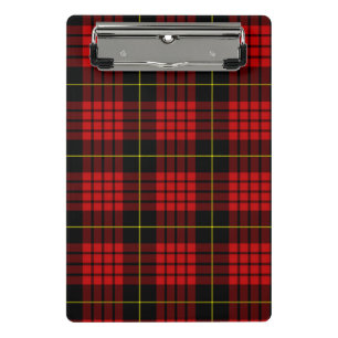 Red Tartan Mini Clipboard Klemmbrett