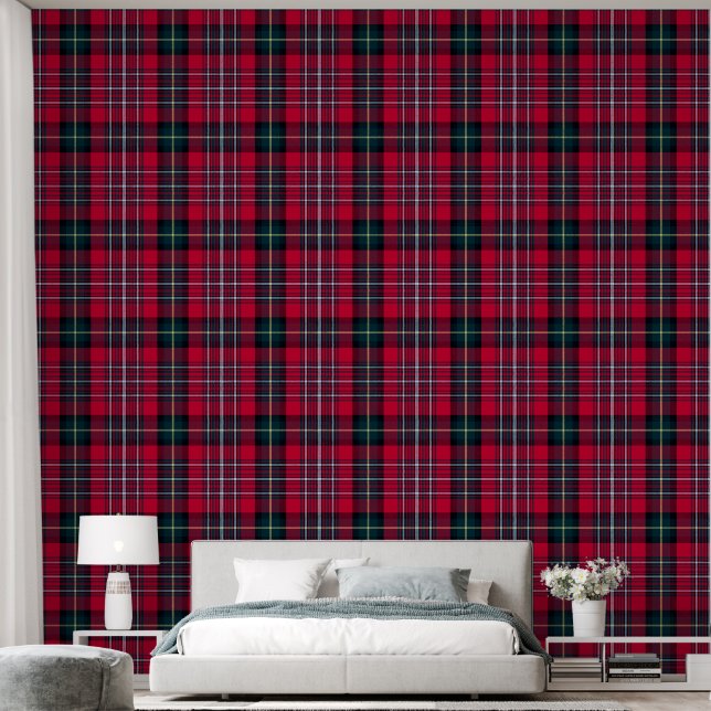 Red Tartan Tapete (Schlafzimmer)