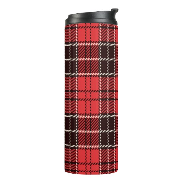 Red Tartan Thermosbecher (Nach links gedreht)