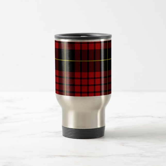Red Tartan Travel/Pendlerin Tasse (Mittel)