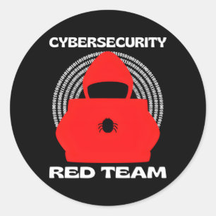 Red Team Cybersecurity Hacking Ethical Hacker Cybe Runder Aufkleber