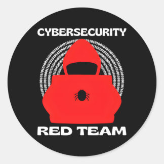 Red Team Cybersecurity Hacking Ethical Hacker Cybe Runder Aufkleber