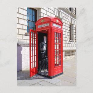 Red Telefone Box, Westminster London Postcard Postkarte