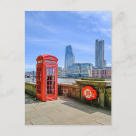 Red Telefone Box Westminster, London UK Postcard Postkarte