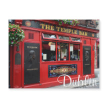 Red Temple Bar pub in Dublin, Irland