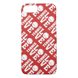 Red Tennis Liebe Pattern Case-Mate iPhone Hülle