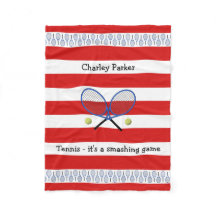 Red Tennis Zitat personalisiert gestreift