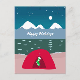 Red Tent Camper zu Weihnachten