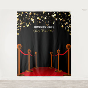 Red Tepet Hollywood Prom Hintergrund Wandteppich