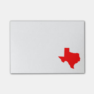 Red Texas Post-it Klebezettel