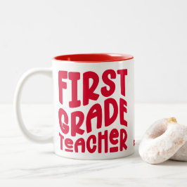 Red Text der ersten Klasse Zweifarbige Tasse