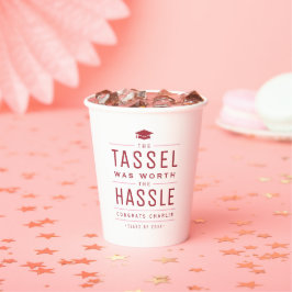 Red the tassel war den mühevollen Abschluss wert Pappbecher