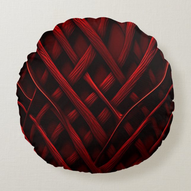 Red Thread Rundes Kissen (Vorderseite)