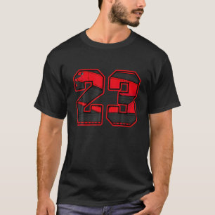Red Thunder 4S T-Shirt Match Number 23 Streetwear 