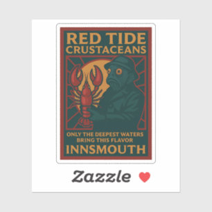 Red Tide Crustaceans - Innsmouth Delicacy Aufkleber