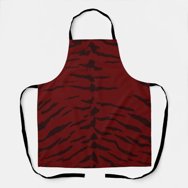 Red Tiger Digital Print Schürze (Vorderseite)