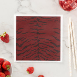 Red Tiger Digital Print Serviette