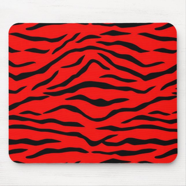 Red Tiger Pattern Mousepad (Vorne)