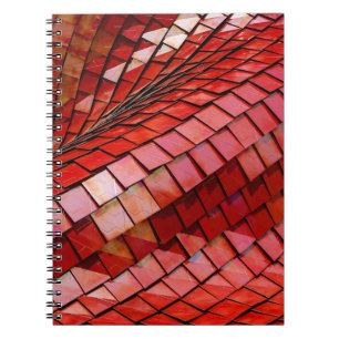 Red tiles illustration notizblock