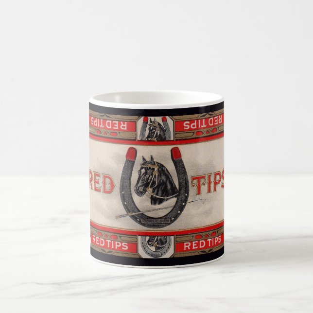 Red Tips Zigarrenlabel print Kaffeetasse (Mittel)