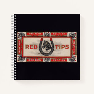 Red Tips Zigarrenlabel print Notizbuch