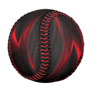 Red to Point Abstract Design Baseball