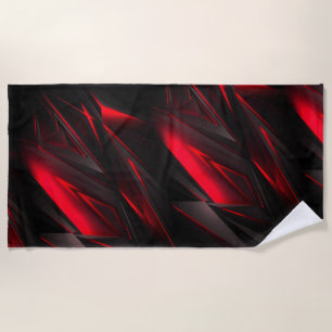 Red to Point Abstract Design Strandtuch